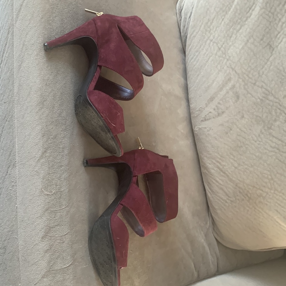 Kelly and Katie cute suede low heels